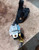 2011 2017 Jeep Wrangler 2 Dr Front Driver Seat Belt Retractor Assembly Black used OEM seat belt assembly