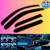In-Channel 2.0Mm Window Visor Deflector Rain Guard Dark Smoke, 4 Pcs Set 2014-20 used OEM sun visor