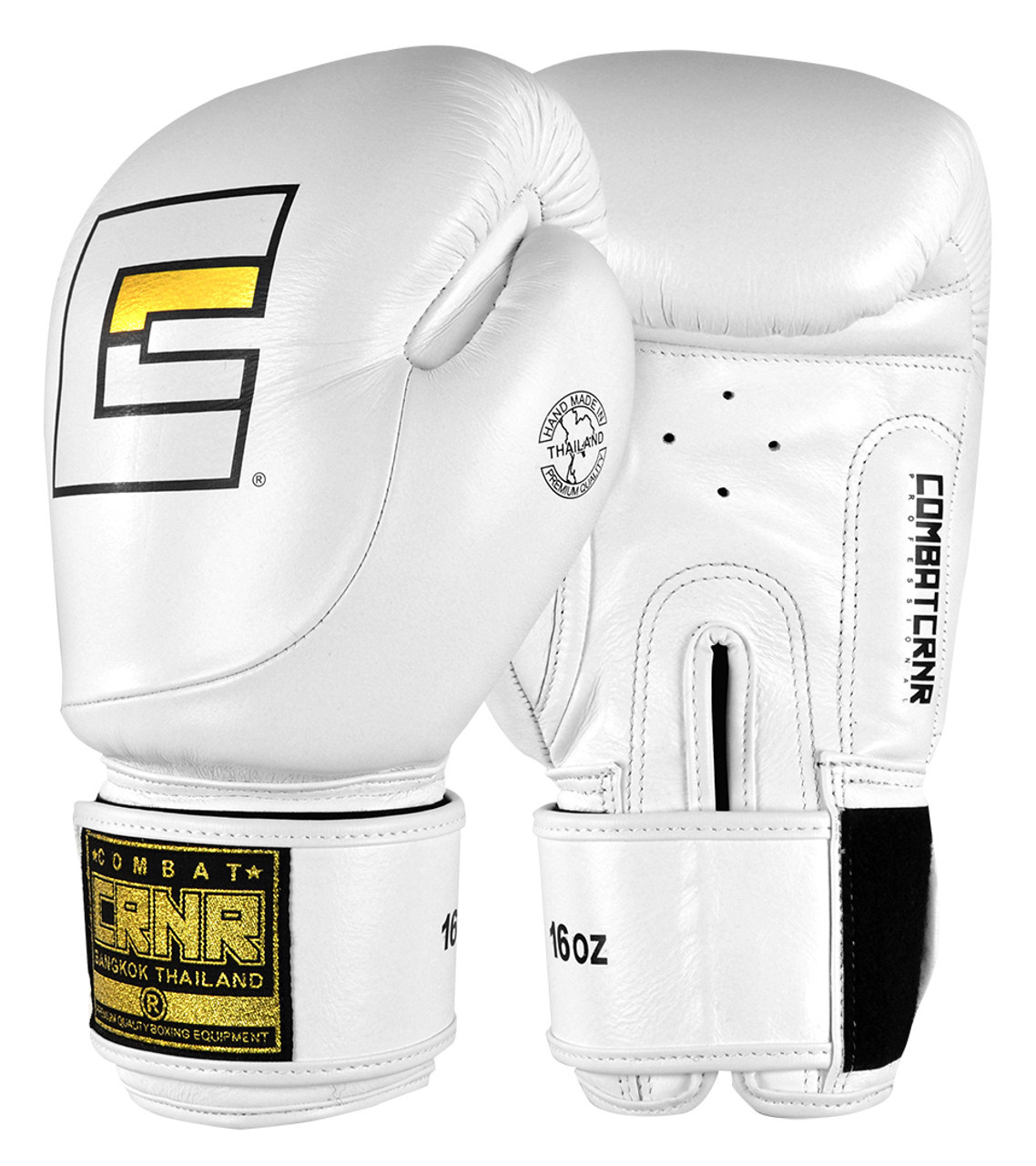 WHITE /'METALLICA/' REXINE MUAY THAI KICKBOXING BOXERS GLOVES