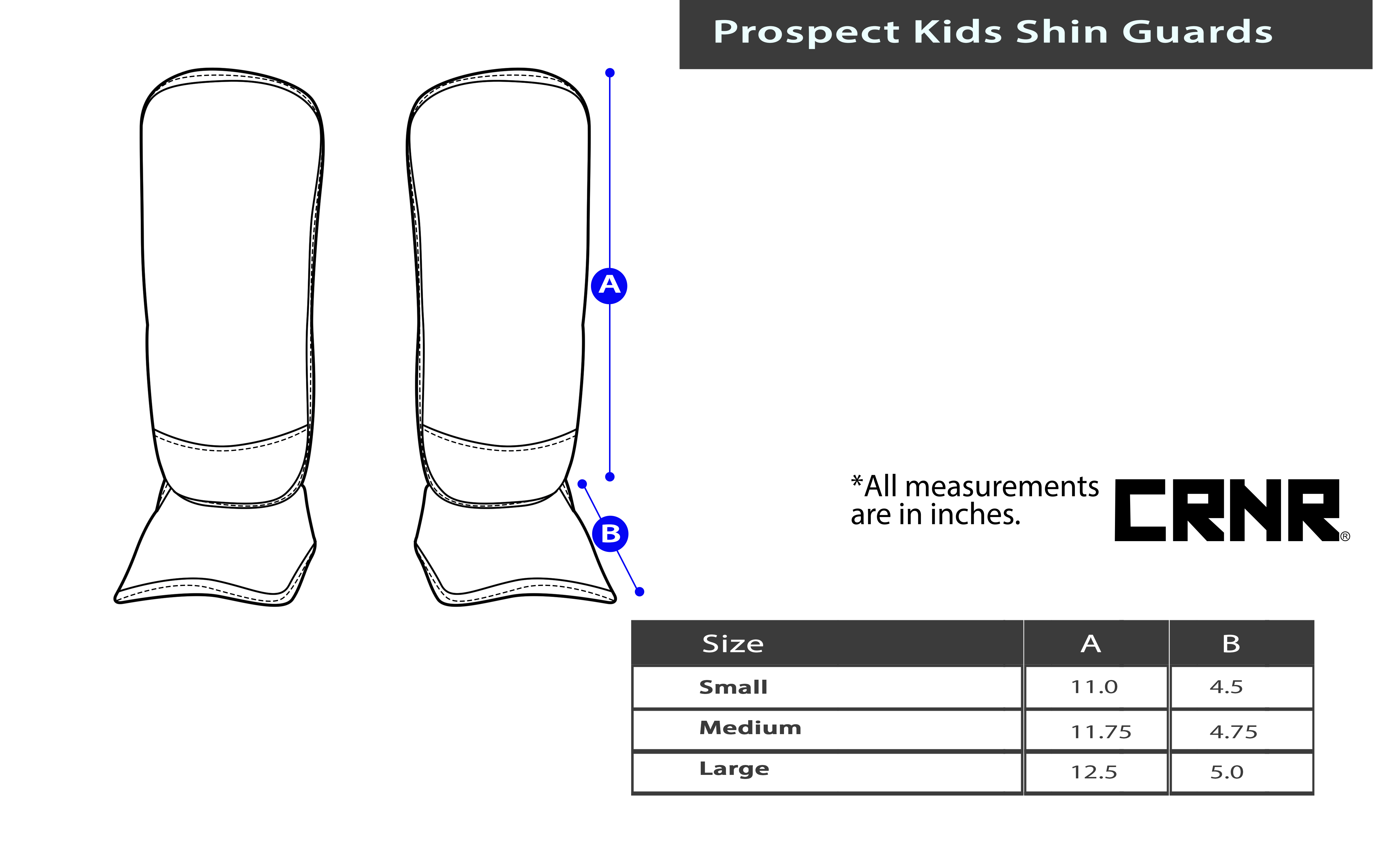 Prospect Kids Shin Guards Combat Corner