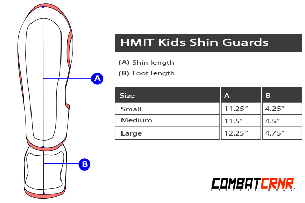 Youth Shin Guard Size Chart