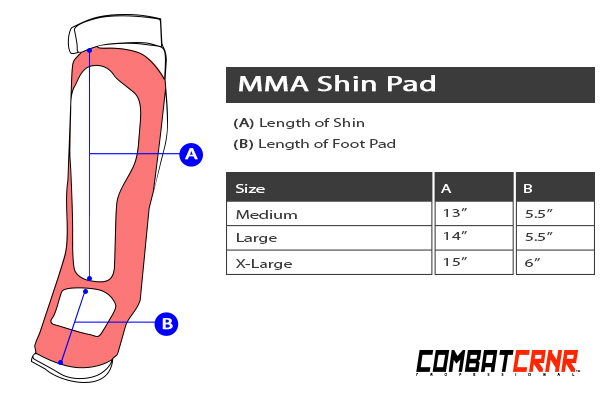 Shin Pads Size Chart