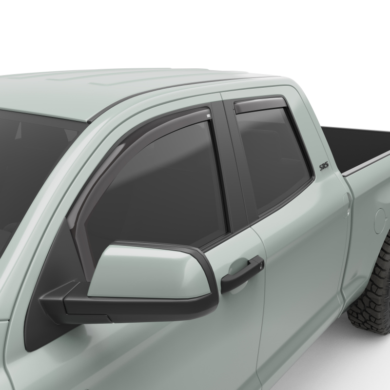 EGR In-Channel Window Visors Smoke Finish |2007-2021 Toyota Tundra Double Cab - Set of 4 - 575091