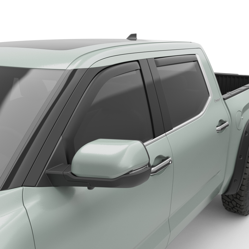 EGR In-Channel Window Visors Matte Black | 2022-2024 Toyota Tundra Crew Max - Set of 4 - 575405