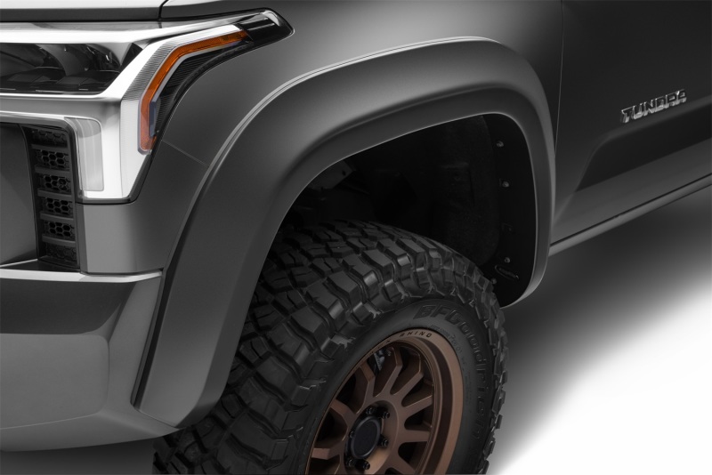 Bushwacker 22-23 Toyota Tundra Extend-A-Fender Style Flares 2pc Front- Black - 30055-02