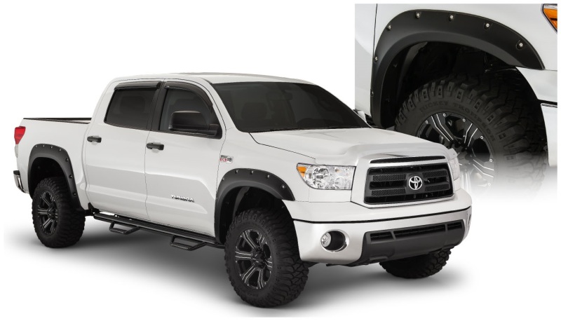 Bushwacker 07-13 Toyota Tundra Fleetside Pocket Style Flares 4pc 97.6/78.7/66.7in Bed - Black - 30911-02