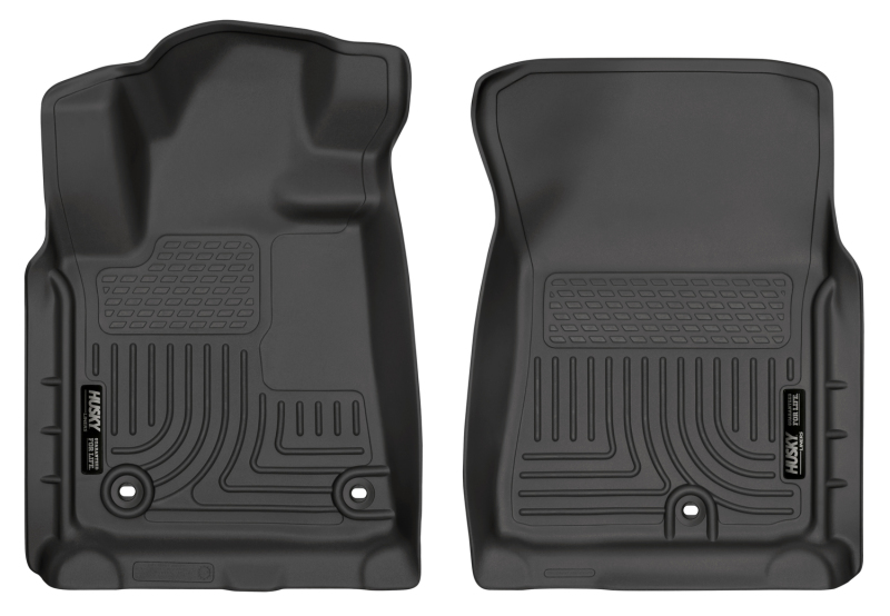 Husky Liners WeatherBeater |  2012-2021 Toyota Tundra | Black Front Floor Liners - 18561