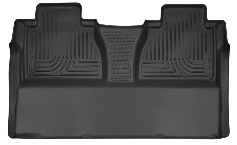 Husky Liners WeatherBeater |  2014-2021 Toyota Tundra CrewMax Cab Pickup | Black 2nd Row Floor Liners - 19581