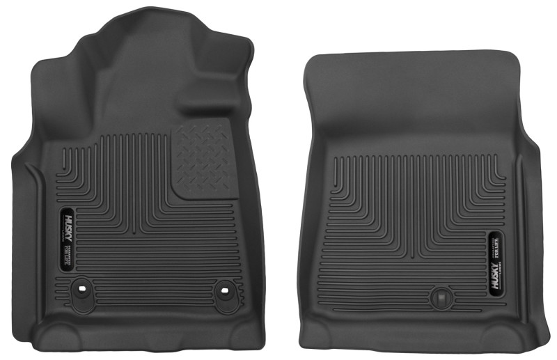 Husky Liners X-Act Contour | 2012-2021 Toyota Tundra Pickup Crew / Extra / Std Cab |Black Front Floor Liners - 53711