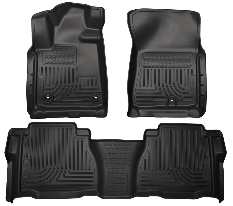 Husky Liners WeatherBeater |  2012-2013 Toyota Tundra | Black Front & 2nd Row Floor Liners - 99591
