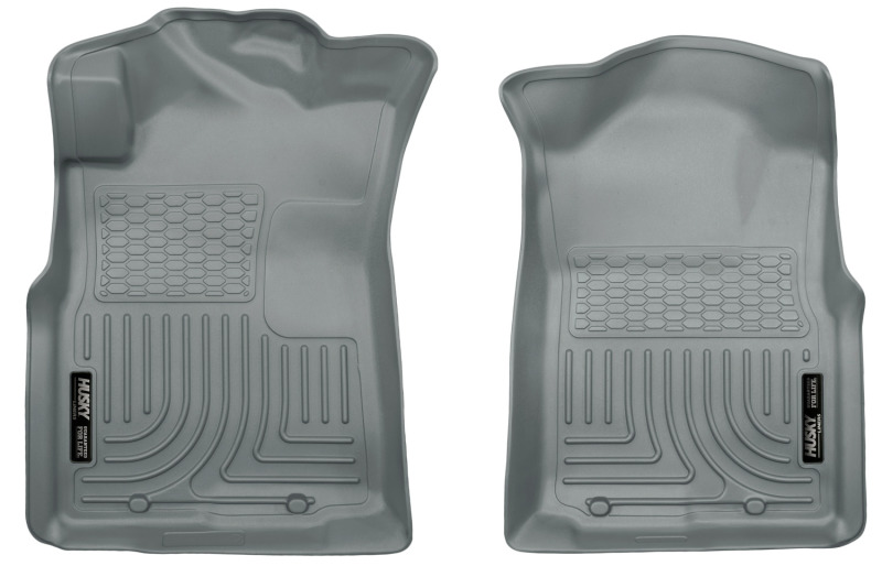 Husky Liners WeatherBeater |  2005-2015 Toyota Tacoma Crew/Extended/Standard Cab | Front Grey Floor Liners - 13942