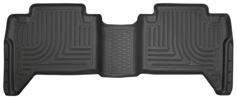 Husky Liners WeatherBeater |  2016-2023 Toyota Tacoma Crew Cab | 2nd  Row  | Black Floor Liners - 14951