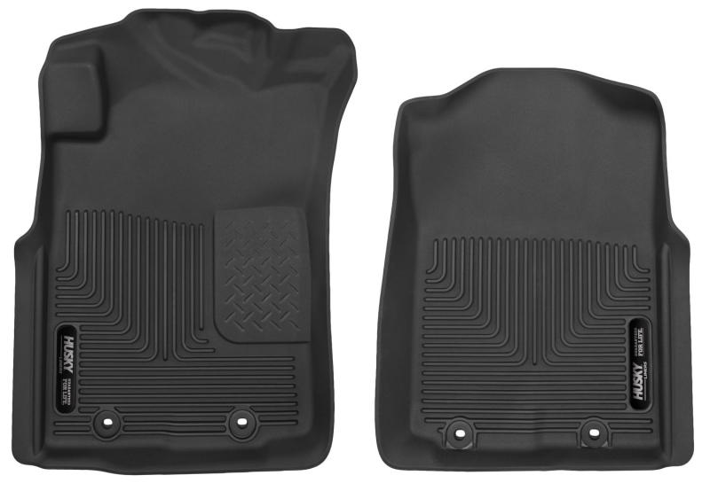 Husky Liners X-Act Contour | 2012-2015 Toyota Tacoma Pickup Crew / Extra / Std Cab |Black Front Floor Liners - 53701