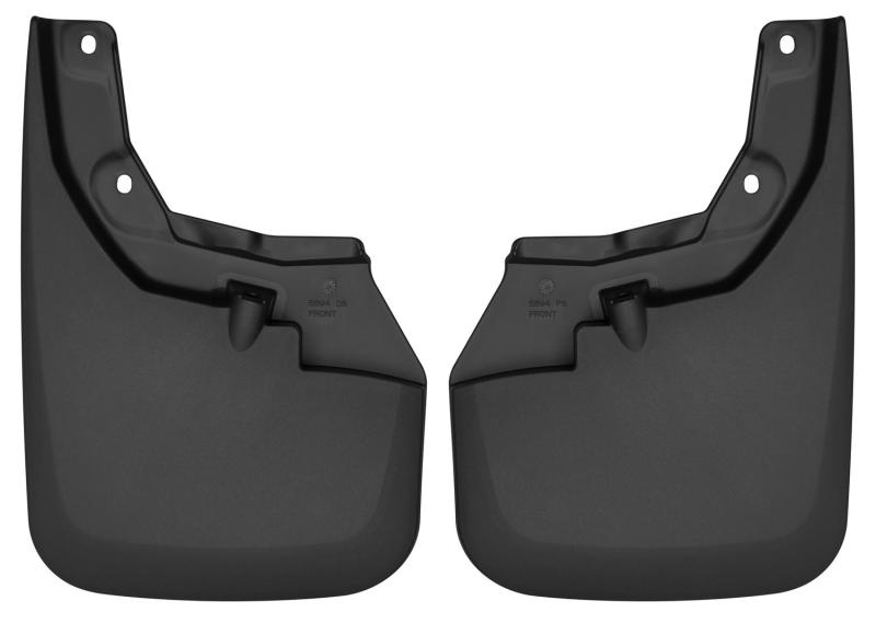Husky Liners Front Mud Guards |2016-2023 Toyota Tacoma w/ OE Fender Flares | Custom Molded Front Mud Guards - Black - 56941