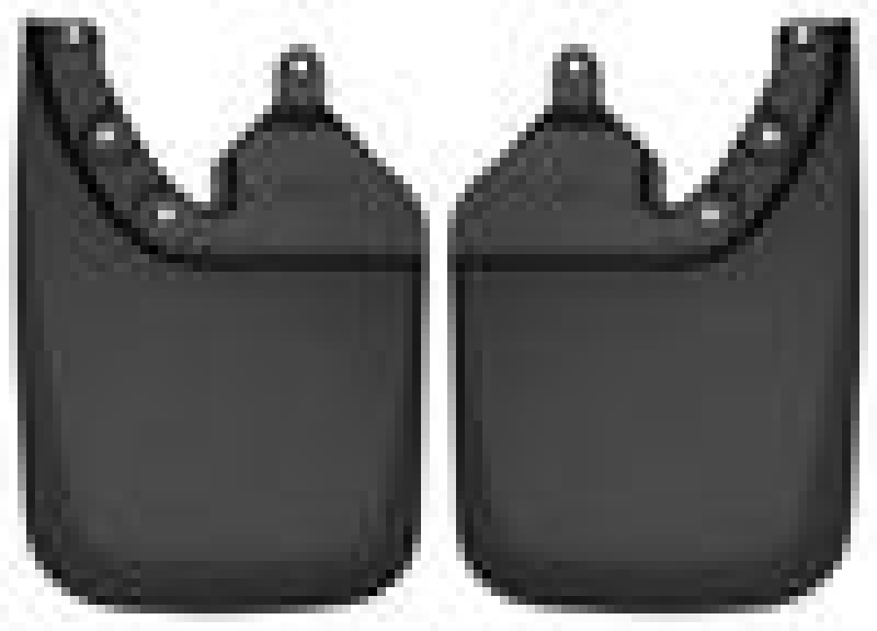 Husky Liners Front Mud Guards |2016-2023 Toyota Tacoma w/ OE Fender Flares | Custom Molded Rear Mud Guards - Black - 57941