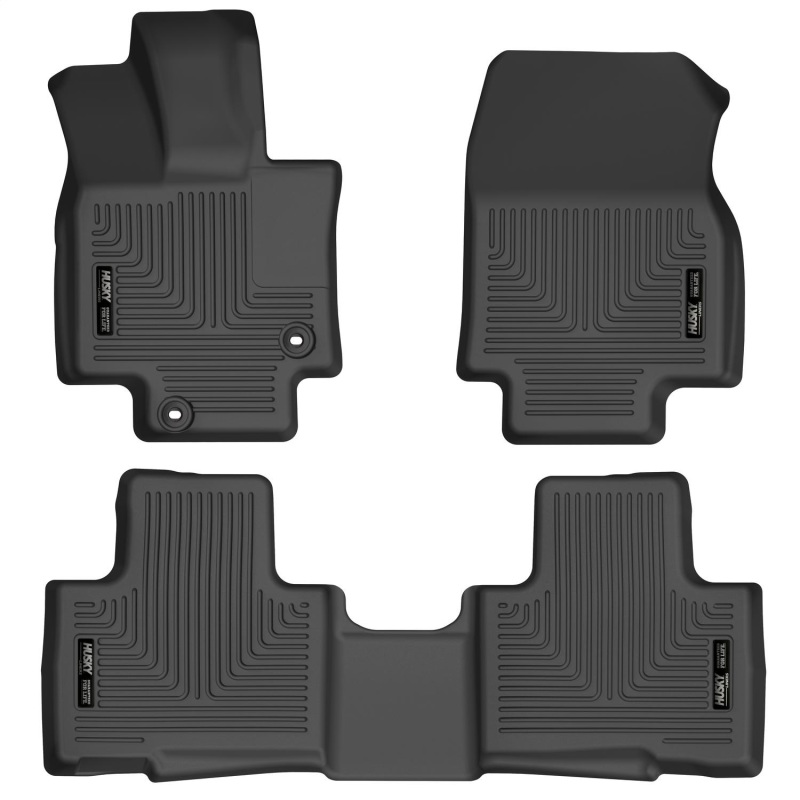 Husky Liners WeatherBeater |  2020-2023 Highlander All / 21 Highlander XSE | Combo | Front & 2nd Row Liners - Black - 95791