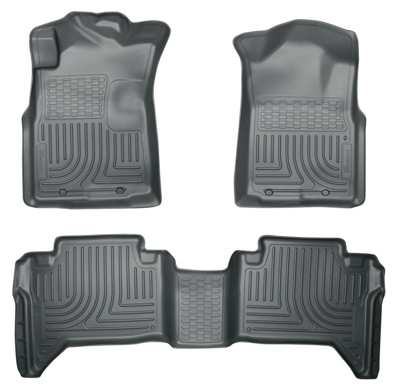 Husky Liners WeatherBeater |  2005-2015 Toyota Tacoma | Combo | Grey Floor Liners - 98952