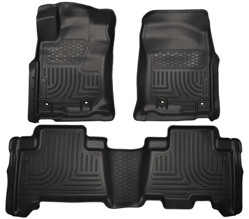 Husky Liners WeatherBeater |  2013-2023 Toyota 4Runner | Black Front & 2nd Row Floor Liners - 99571