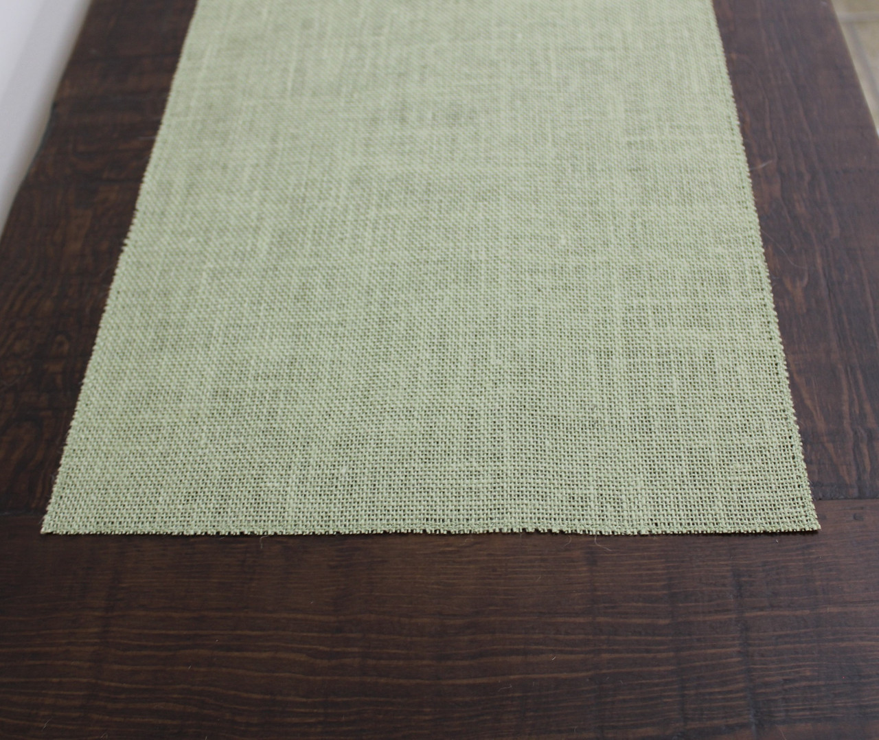 SAGE Burlap Table Runner