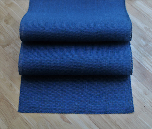 OCEAN BLUE Burlap Table Runner OCEAN BLUE Burlap Table Runner