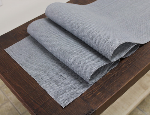 MEDIUM GRAY  Burlap Table Runner