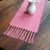 BUBBLEGUM PINK Burlap Table Runner with 5 Inch Knotted Fringe BUBBLEGUM PINK Burlap Table Runner with 5 Inch Knotted Fringe