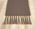 BROWN Burlap Table Runner with 5 Inch Knotted Fringe