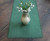 LEAF GREEN Burlap Table Runner with Half Inch Fringe LEAF GREEN Burlap Table Runner with Half Inch Fringe