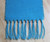 TURQUOISE Burlap Table Runner with 5 Inch Knotted Fringe TURQUOISE Burlap Table Runner with 5 Inch Knotted Fringe