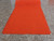 ORANGE Burlap Table Runner with Half Inch Fringe