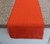 ORANGE Burlap Table Runner with Half Inch Fringe