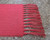 CORAL Burlap Table Runner with 5" Knotted Fringe