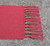CORAL Burlap Table Runner with 5" Knotted Fringe