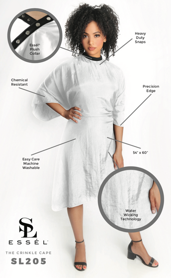 The Crinkle Cape - White