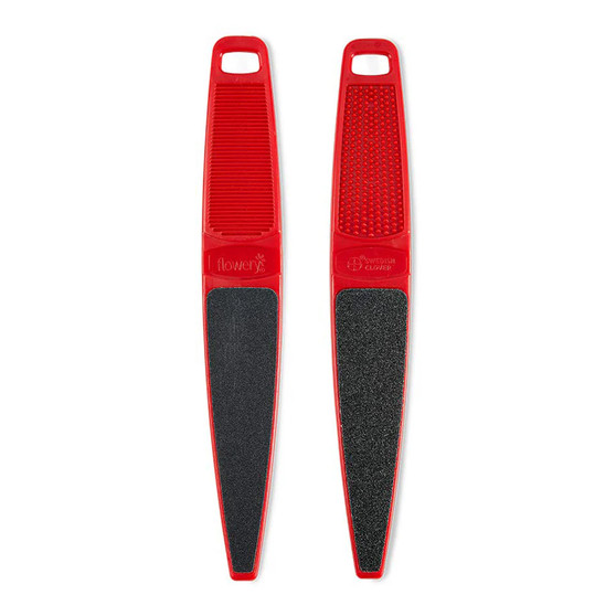 Original Swedish Clover Red Foot File - Red