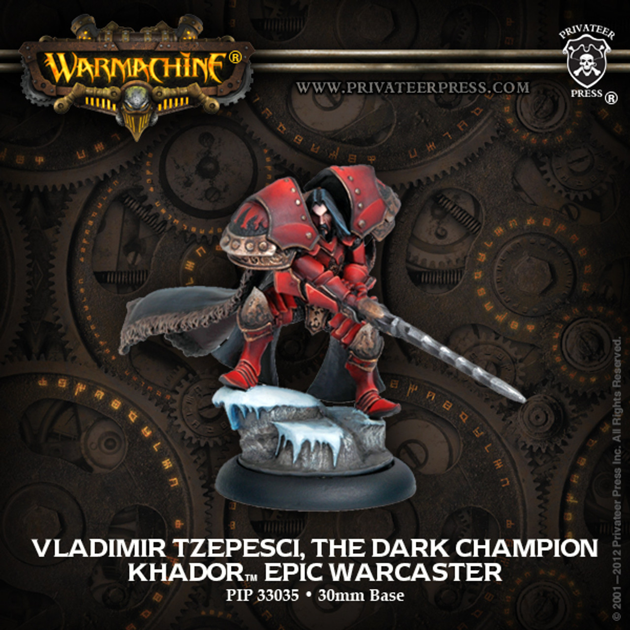 Warmachine Vladimir tzepesci the Dark Champion Khador Epic warcaster 