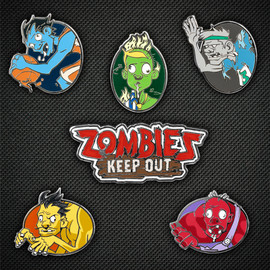 Zombies Keep Out Pin Set