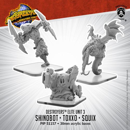 Toxxo, Squix, and Shinobot – Destroyers Alternate Elite Units