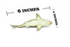 Great White Shark, Squeaks Very Nice Rubber Replica   6"  -  F470 B5