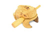 Frog, Toad, This 4" Original hand carved wooden noise making frog toy is Hand Made in Northern Thailand. Educational, Hand Made, Figure, Model, Gift,        TH70 BB69