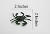 Mud Crab, Saltwater, Rock Crab, Rubber, Crustacean Design, Educational, Hand Painted, Figure, Lifelike, Model, Replica, Gift      2 1/2"     