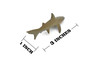 Gray Reef Shark, Very Nice Rubber Design, Hand Painted, Realistic, Figure, Toy, Kids, Educational, Gift,        3"  