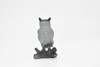 Gray Owl, Toy Model Plastic Statue Figure Bird      1 1/2"     F610 B131