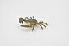 Crab, Striped Shore Crab, Rubber, Crustaceans, Educational, Realistic, Hand Painted, Figure, Lifelike Figurine, Replica, Gift,    2 1/4"    F934 B157