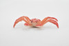 Crab, King Crab, Rubber, Crustaceans, Educational, Realistic, Hand Painted, Figure, Lifelike Figurine, Replica, Gift,        2 1/2"     F938 B157