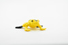 Frog, Yellow Spotted Poison Dart Frog, Rubber Toy, Realistic, Rainforest, Figure, Model, Replica, Kids, Educational, Gift,      2"    F7007 B33