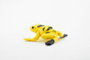 Frog, Yellow Spotted Poison Dart Frog, Rubber Toy, Realistic, Rainforest, Figure, Model, Replica, Kids, Educational, Gift,      2"    F7007 B33