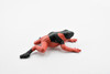 Frog, Red and Black Poison Dart Frog, Rubber Toy, Realistic, Rainforest, Figure, Model, Replica, Kids, Educational, Gift,       t 1/2"     F7009 B33