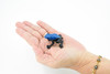 Frog, Blue and Black Poison Dart Frog, Rubber Toy, Realistic, Rainforest, Figure, Model, Replica, Kids, Educational, Gift,      1 1/2"      F7010 B33