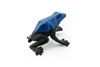 Frog, Blue and Black Poison Dart Frog, Rubber Toy, Realistic, Rainforest, Figure, Model, Replica, Kids, Educational, Gift,      1 1/2"      F7010 B33